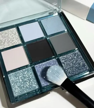 Blue Smoky Eyeshadow Palette - Matte, Shimmer & Glitter Eye Makeup Palette